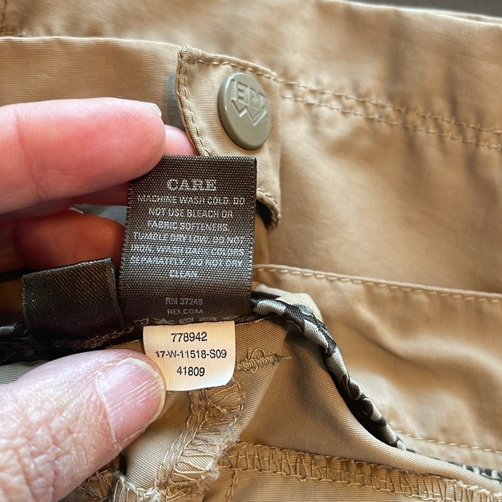 REI Convertible Utility Hiking Cargo Pants Size 12 UPF 50+ Outdoor Gorpcore EUC - Picture 8 of 11